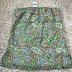 J.Crew Womens Paisley Strapless Tops size 10